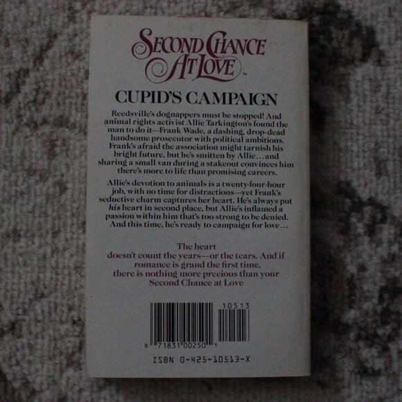 Vintage Second Chance at Love "Cupid's Campaign" Paperback Book - Picture 2 of 8